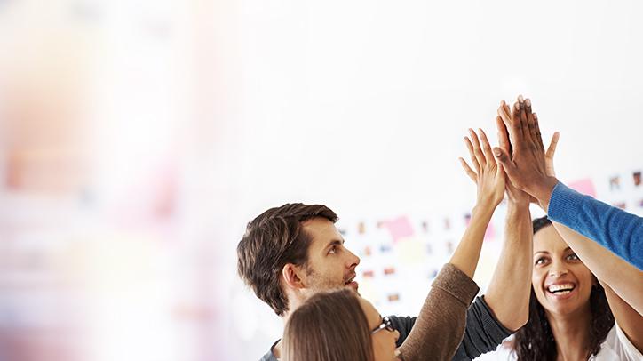 BRITA vision teamwork colleagues high five