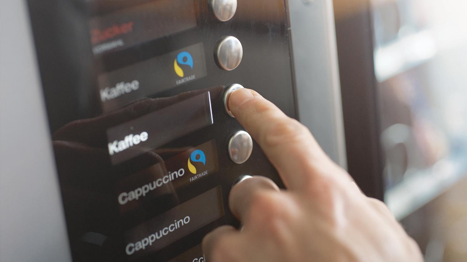 BRITA water vending machine coffee selection