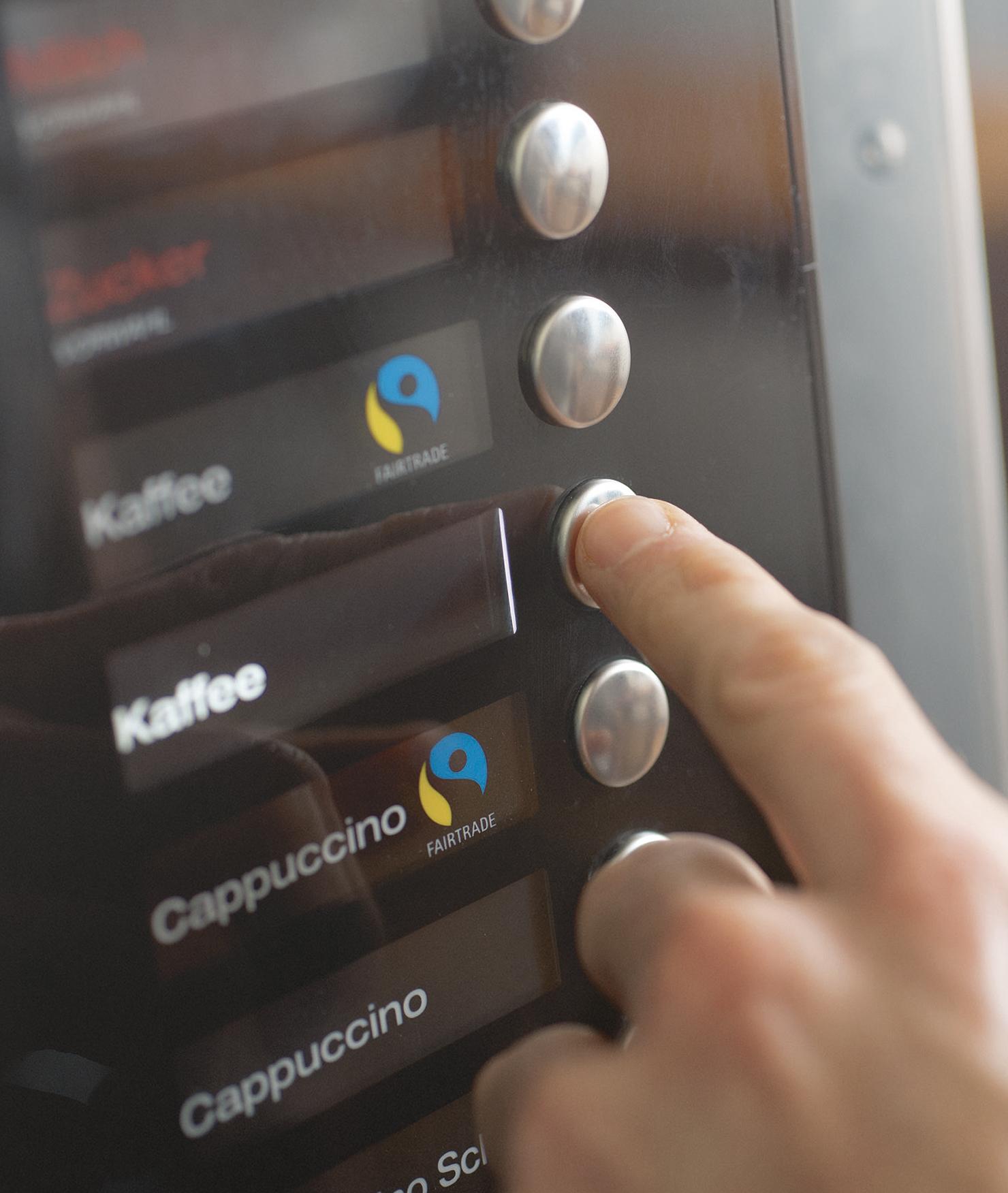 BRITA water vending machine coffee selection