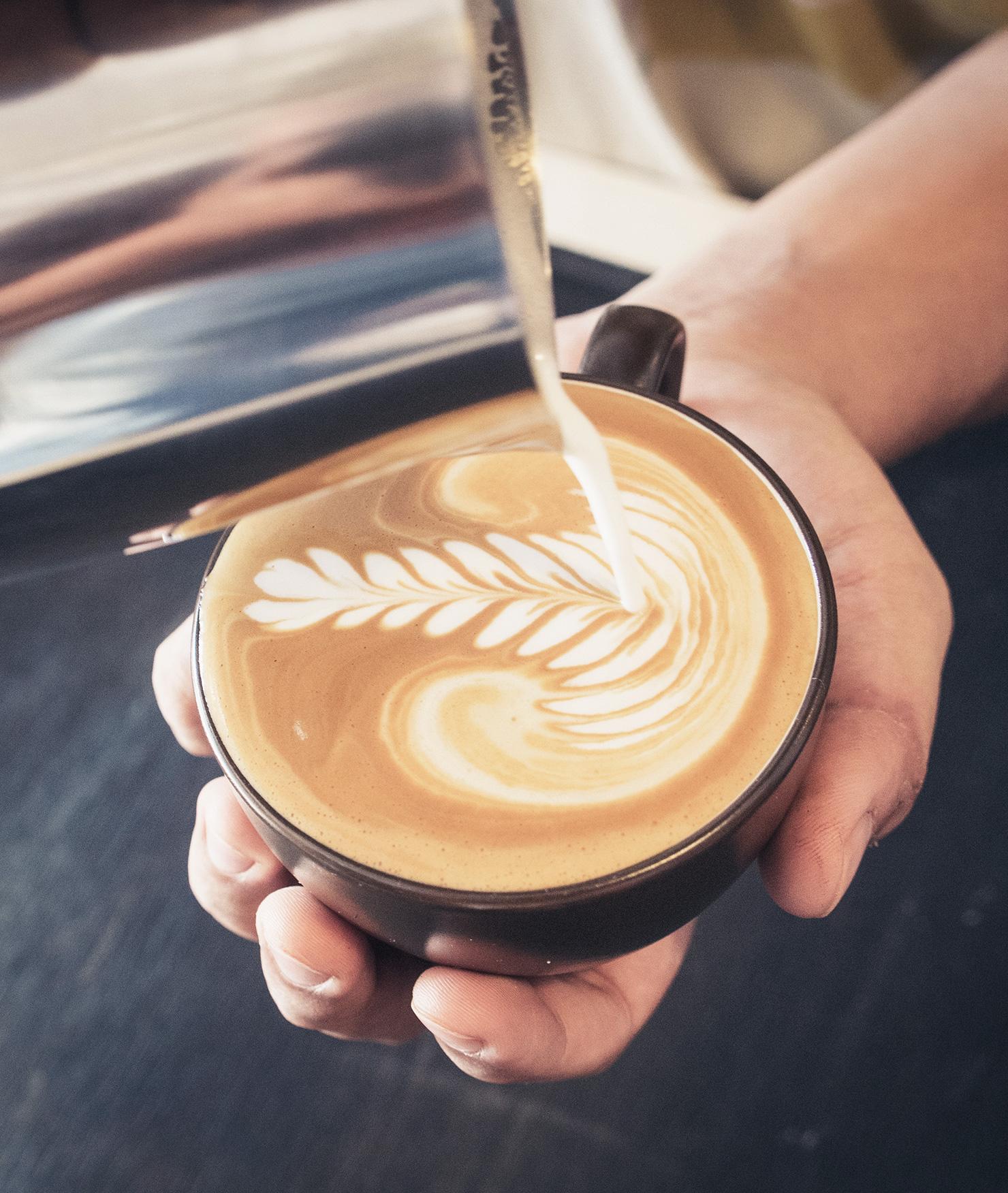 BRITA water coffee shop and bakery coffee crema